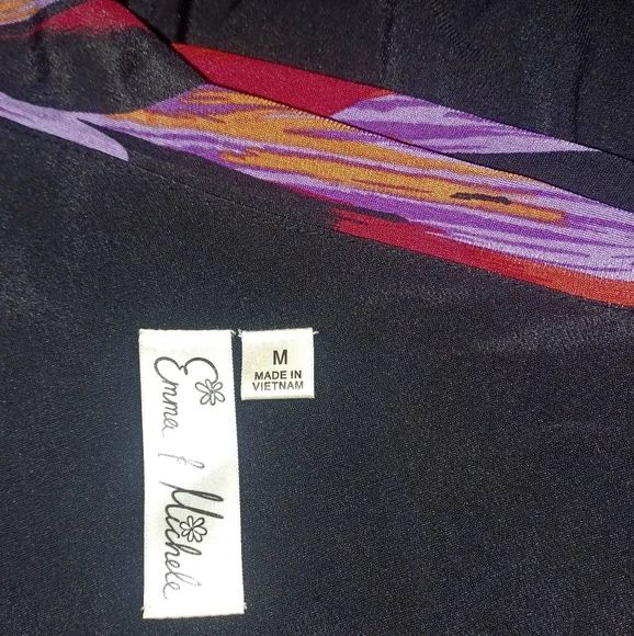 Emma & Michelle Colorful One-Shoulder Dress - Picture 5 of 5